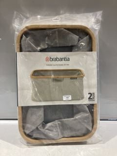 2 X ITEMS INCLUDED BRABANTIA FOLDABLE LAUNDRY BASKET, 40LR