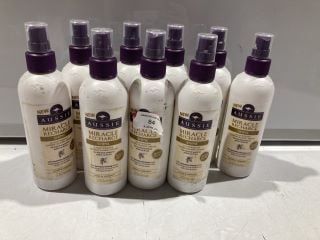 BOX OF AUSSIE MIRACLE RECHARGE SHINE LIGHTWEIGHT CONDITIONING SPRAY