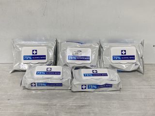 1 X ALCOHOL WIPES 50 WIPES X 24 PACKS