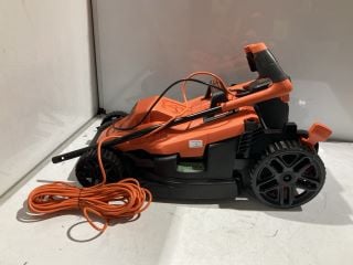 1 X BLACK DECKER + LAWN MOWER 38CM EASY STEER 1600W 12M POWER CORD RRP £140