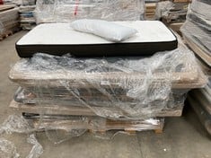 PALLET VARIETY SOMMIER, BASES AND COVERS INCLUDING A MATTRESS WITH PILLOW, SIZE AND BRAND NOT SPECIFIED (MAY BE BROKEN, DIRTY OR INCOMPLETE).