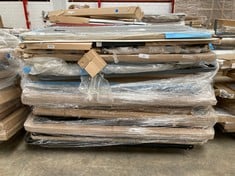 PALLET WITH A VARIETY OF BED BASES, UPHOLSTERED BASES AND VARIOUS MODELS INCLUDING 90X190 (MAY BE BROKEN, DIRTY AND INCOMPLETE).