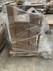 PALLET OF ASSORTED FURNITURE INCLUDING TAMESIS BATHROOM FURNITURE (MAY BE BROKEN OR INCOMPLETE).