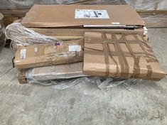 PALLET OF ASSORTED FURNITURE INCLUDING RIVOLI TABLE (MAY BE BROKEN OR INCOMPLETE).