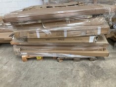 PALLET OF ASSORTED FURNITURE INCLUDING GREY SOFA BED (MAY BE BROKEN OR INCOMPLETE).