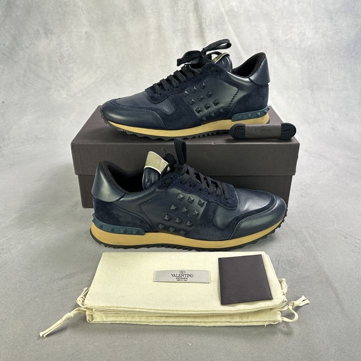 Valentino Rockrunner Stud With Box And Dust Bags - Size 42  (VAT ONLY PAYABLE ON BUYERS PREMIUM) (NN054477/19)