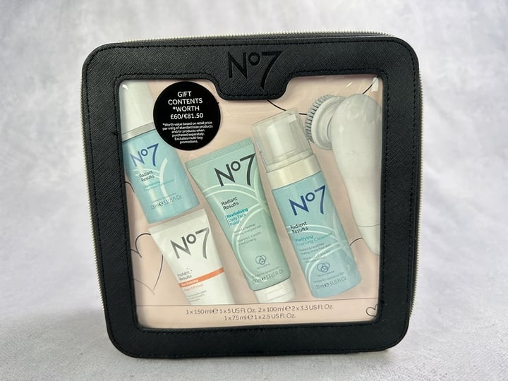 No7 Radiant Results Gift Set Including Sonic Action Cleaning Brush (VAT ONLY PAYABLE ON BUYERS PREMIUM) (BAAP69)