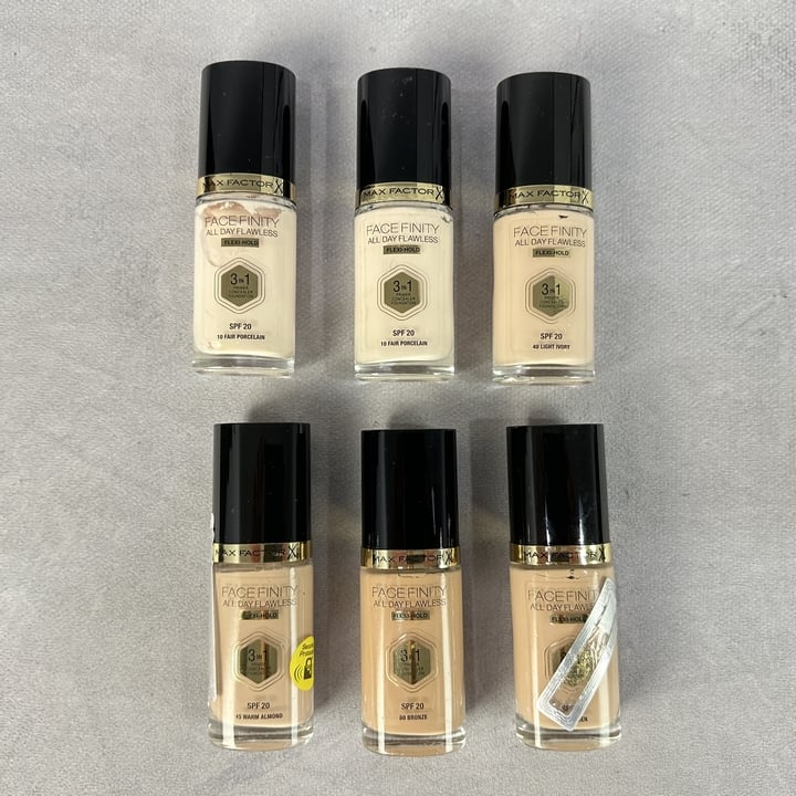 Max Factor X Face Finity 3 In 1 Primer Concealer Foundation In Various Colours 6x Units  (VAT ONLY PAYABLE ON BUYERS PREMIUM) (BAAP13)