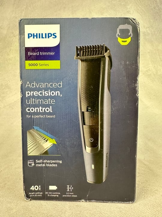 Philips Beard Trimmer 5000 Series Boxed Sealed (VAT ONLY PAYABLE ON BUYERS PREMIUM) (MPSE54065393)