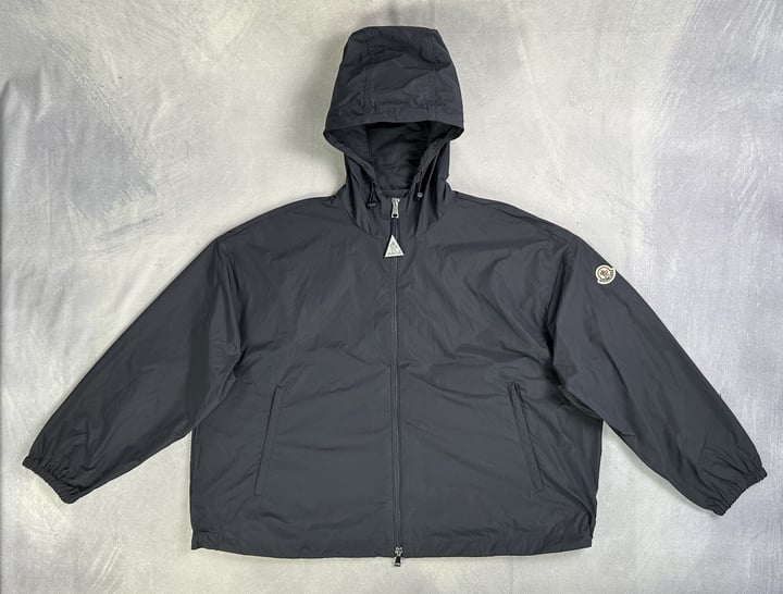 Moncler TYX Logo Patch Rain Jacket Navy  - Size 3