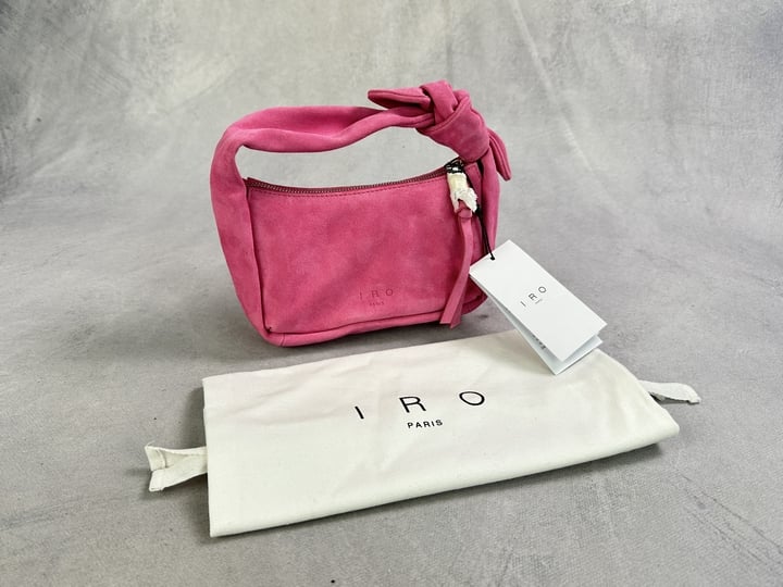 Iro Noue Baby Suede Bow Bag With Dust Bag & Tags - 19x11x4cm Approx