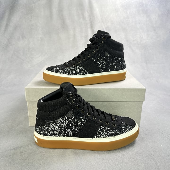 Jimmy Choo Belgravia High Sneakers With Box - Size 40 (VAT ONLY PAYABLE ON BUYERS PREMIUM)