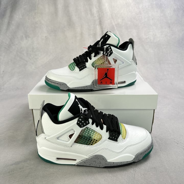 Air Jordan 4 Retro WMNS 'Rasta' Sneakers With Box REF:AQ9129-100 - Size UK 7 (VAT ONLY PAYABLE ON BUYERS PREMIUM)