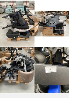 PALLET OF BROKEN OR INCOMPLETE CHAIRS INCLUDING OVERSTEEL COLR GREY.