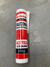 65 X FISCHER - PROFESSIONAL ACETIC CLEAR SILICONE FOR SEALING NON-POROUS, WATER-CONTACTING SURFACES,300ML (EXPIRY DATE 10/2024).