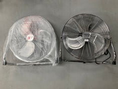 2 X TAURUS SIROCCO 18 - AIR CIRCULATOR FAN, 3 SPEEDS, 3 METAL PROPELLERS, 45 CM DIAMETER, ADJUSTABLE INCLINATION, 120 W, REMOVABLE GRILLE, SILENT, NON-SLIP BASE, COLOUR CHROME.