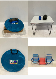 6 X ASSORTMENT OF CAMPING ITEMS INCLUDING AKTIVE TENT.