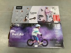 2 X CHILDREN'S ITEMS INCLUDING LIONELO BART AIR BALANCE BIKE (MAY BE BROKEN OR INCOMPLETE).