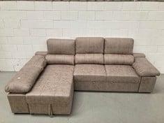 SOFA CHAISELOUNGE 3 PUFF SOFA BED AND CHEST (P.V.P 701,99€) (DAMAGED IN CHEST) .