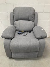 ASTAN HOGAR AH-AR30900GR RAMÓN - RELAX ARMCHAIR WITH MANUAL RECLINING (ZERO WALL SYSTEM), MASSAGE AND THERMOTHERAPY, GREY (P.V.P 339€).