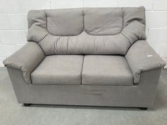 SOFA YUQUE GREY FABRIC TWO SEATER (DAMAGED).