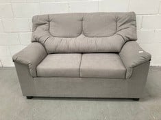 YUQUE GREY FABRIC TWO SEATER SOFA .