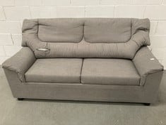 SOFA VALDINI GREY FABRIC TWO SEATER (BROKEN FRONT CUSHION).