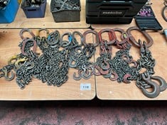 10 x Various Untested Lifting Chains (Scrap)