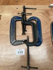 3 Various Size G-Clamps