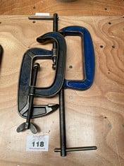 3 Various Size G-Clamps