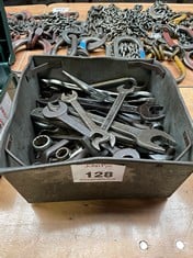 Tote Pan of Various Size Spanners