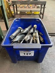 Tote Pan of Various Size HSS Drills