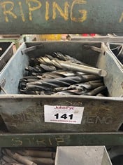 Tote Pan of Various Size HSS Drills