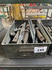 Tote Pan of Various Size HSS Drills