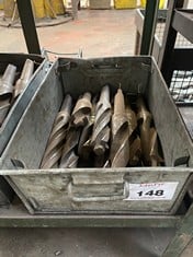 Tote Pan of Various Size HSS Drills