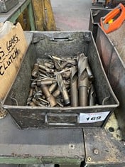 Tote Pan of Various Size HSS Drills, Reamers and Taps