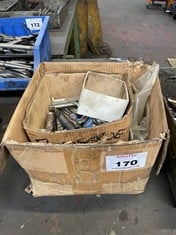 Box of Various Size HSS Drills, Reamers and Taps