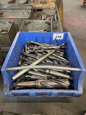 Tote Pan of Various HSS Drills