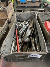 Tote Pan of Various Size HSS Drills