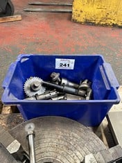 Box of Various Milling Cutters, Collet Holders Etc