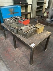 Steel Framed Table with Wooden Top