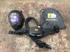 ESAB Sentinel A-50air Helmet c/w ESAB Air Motor Unit & Hose