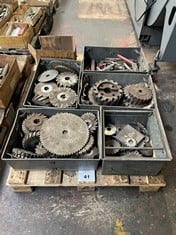 Pallet Comprising a Quantity of Cutters, Reamers, & Drills