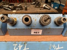 4 x BT40 Tool Holders c/w Tooling