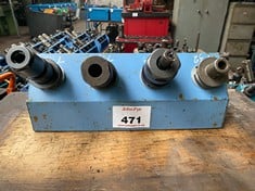 4 x BT40 Tool Holders c/w Tooling