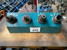 4 x BT40 Tool Holders c/w Tooling