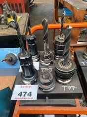 3 x BT40 Tool Holders c/w Tooling