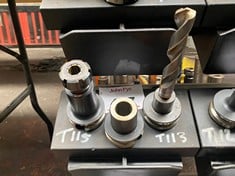 3 x BT40 Tool Holders c/w Tooling