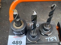 3 x BT40 Tool Holders c/w Tooling