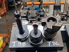 3 x BT40 Tool Holders c/w Tooling